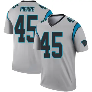 Carolina Panthers Men's Bryce Pierre Legend Inverted Silver Jersey