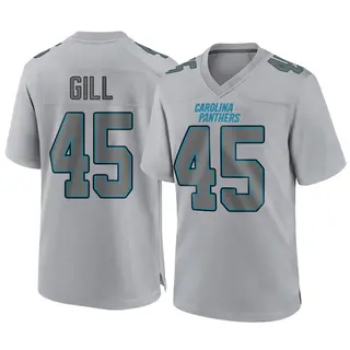 Carolina Panthers Men's Cam Gill Game Atmosphere Fashion Jersey - Gray