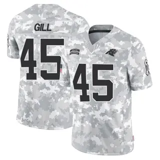 Carolina Panthers Men's Cam Gill Limited 2024 Salute to Service Jersey - Arctic Camo