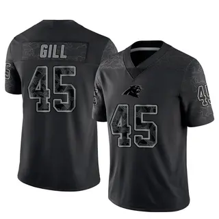 Carolina Panthers Men's Cam Gill Limited Reflective Jersey - Black