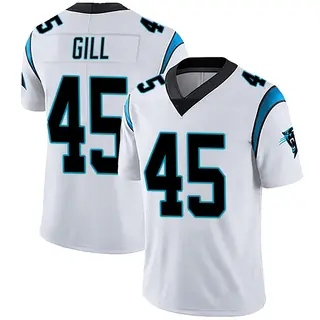 Carolina Panthers Men's Cam Gill Limited Vapor Untouchable Jersey - White