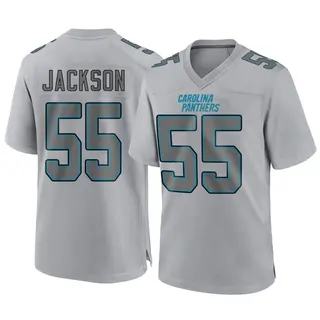 Carolina Panthers Men's Cam Jackson Game Atmosphere Fashion Jersey - Gray