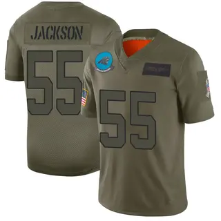 Carolina Panthers Men's Cam Jackson Limited 2019 Salute to Service Jersey - Camo