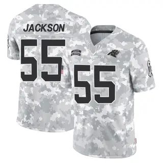 Carolina Panthers Men's Cam Jackson Limited 2024 Salute to Service Jersey - Arctic Camo