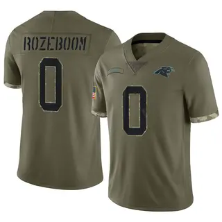 Carolina Panthers Men's Christian Rozeboom Limited 2022 Salute To Service Jersey - Olive