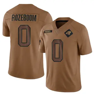 Carolina Panthers Men's Christian Rozeboom Limited 2023 Salute To Service Jersey - Brown
