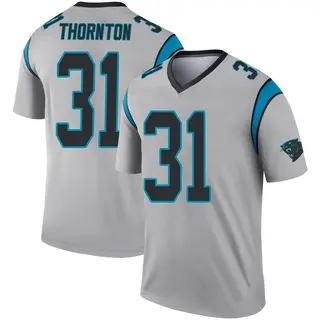 Carolina Panthers Men's Corey Thornton Legend Inverted Silver Jersey