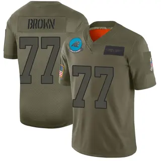 Carolina Panthers Men's Deonte Brown Limited 2019 Salute to Service Jersey - Camo