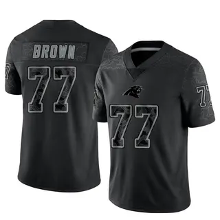Carolina Panthers Men's Deonte Brown Limited Reflective Jersey - Black