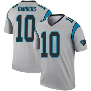 Carolina Panthers Men's Ethan Garbers Legend Inverted Silver Jersey