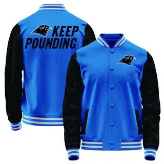 Carolina Panthers Men's Full-Snap Jacket - Blue/Black