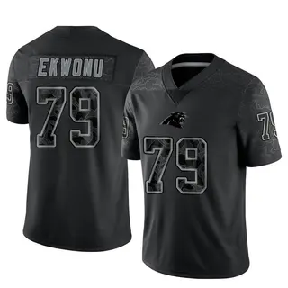 Carolina Panthers Men's Ikem Ekwonu Limited Reflective Jersey - Black