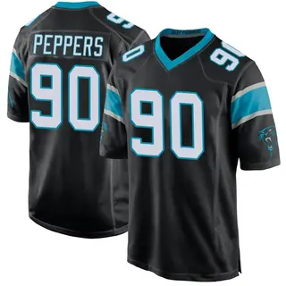 Carolina Panthers Men's Julius Peppers Game Team Color Jersey - Black