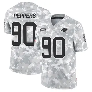 Carolina Panthers Men's Julius Peppers Limited 2024 Salute to Service Jersey - Arctic Camo