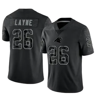 Carolina Panthers Men's Justin Layne Limited Reflective Jersey - Black