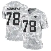 Carolina Panthers Men's Popo Aumavae Limited 2024 Salute to Service Jersey - Arctic Camo