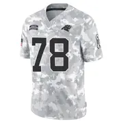 Carolina Panthers Men's Popo Aumavae Limited 2024 Salute to Service Jersey - Arctic Camo