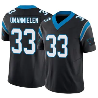 Carolina Panthers Men's Princely Umanmielen Limited Vapor F.U.S.E. Jersey - Black