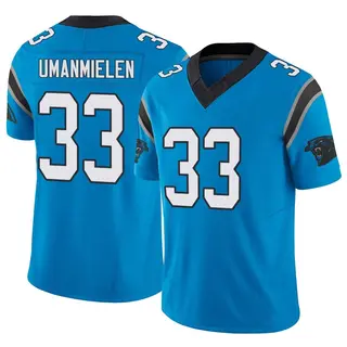 Carolina Panthers Men's Princely Umanmielen Limited Vapor F.U.S.E. Jersey - Blue