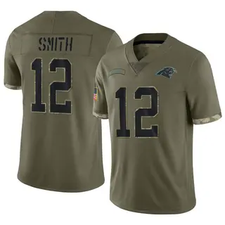 Carolina Panthers Men's Shi Smith Limited 2022 Salute To Service Jersey - Olive
