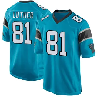 Carolina Panthers Men's T.J. Luther Game Alternate Jersey - Blue