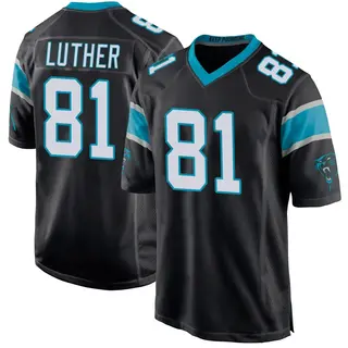 Carolina Panthers Men's T.J. Luther Game Team Color Jersey - Black