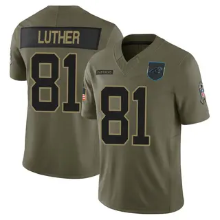 Carolina Panthers Men's T.J. Luther Limited 2025 Salute to Service Jersey - Olive