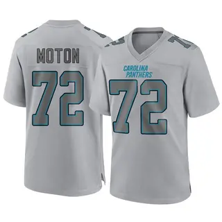 Carolina Panthers Men's Taylor Moton Game Atmosphere Fashion Jersey - Gray
