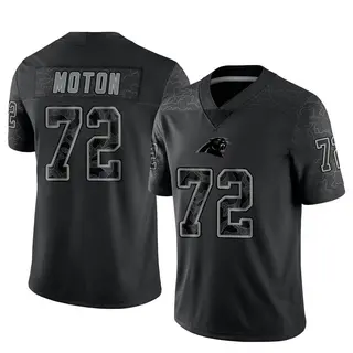 Carolina Panthers Men's Taylor Moton Limited Reflective Jersey - Black