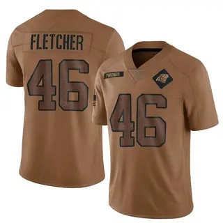 Carolina Panthers Men's Thomas Fletcher Limited 2023 Salute To Service Jersey - Brown