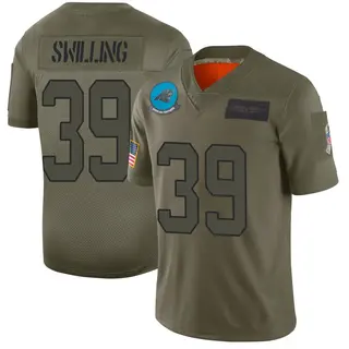 Carolina Panthers Men's Tre Swilling Limited 2019 Salute to Service Jersey - Camo