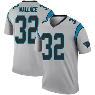 Carolina Panthers Men's Trevin Wallace Legend Inverted Silver Jersey