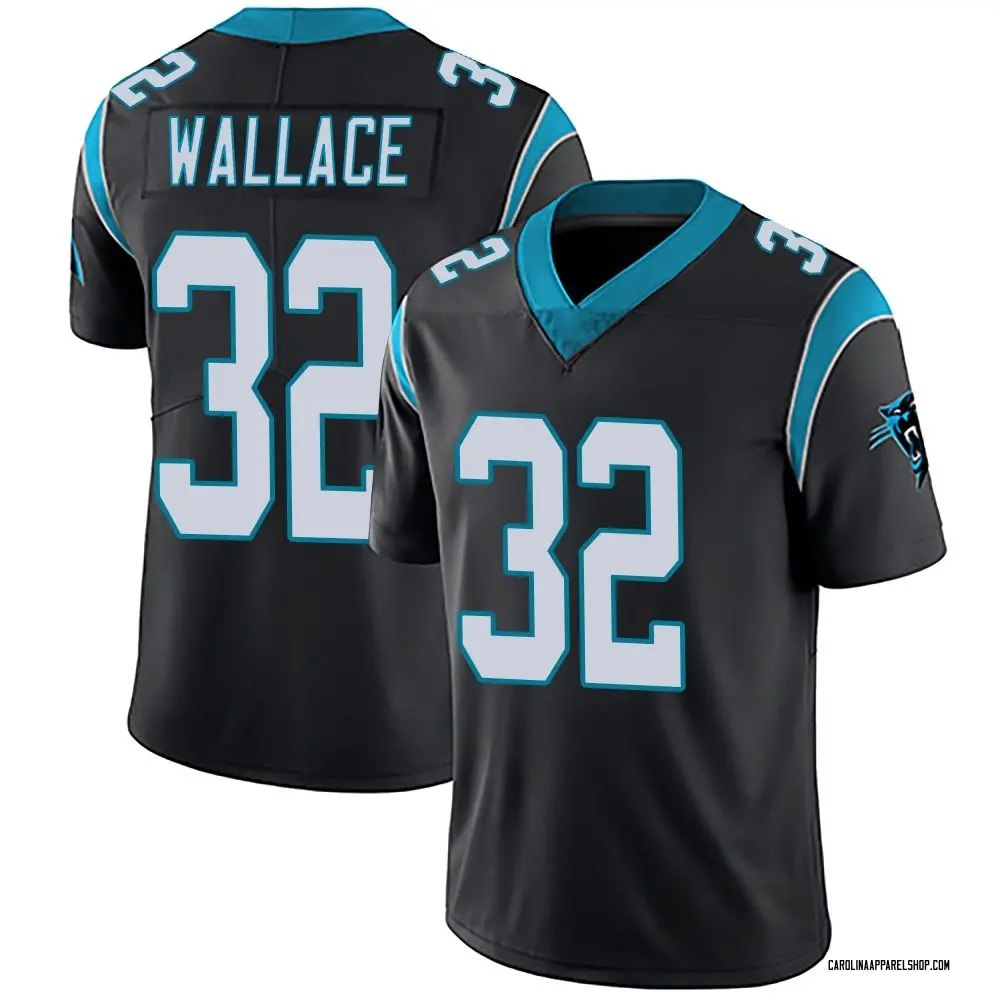 Carolina Panthers Men's Trevin Wallace Limited Team Color Vapor Untouchable Jersey - Black