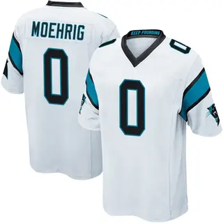 Carolina Panthers Men's Tre'von Moehrig Game Jersey - White