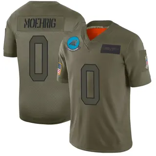 Carolina Panthers Men's Tre'von Moehrig Limited 2019 Salute to Service Jersey - Camo