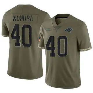 Carolina Panthers Men's Tuasivi Nomura Limited 2022 Salute To Service Jersey - Olive