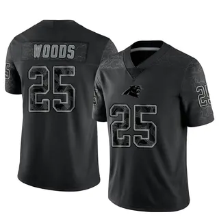 Carolina Panthers Men's Xavier Woods Limited Reflective Jersey - Black