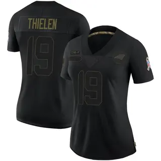 Carolina Panthers Women's Adam Thielen Limited 2020 Salute To Service Jersey - Black