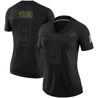 Carolina Panthers Women's Bryce Young Limited 2020 Salute To Service Jersey - Black