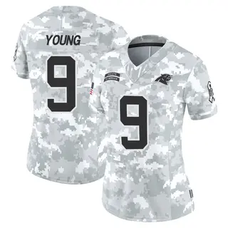 Carolina Panthers Women's Bryce Young Limited 2024 Salute to Service Jersey - Arctic Camo