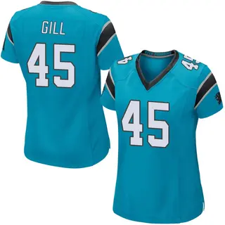 Carolina Panthers Women's Cam Gill Game Alternate Jersey - Blue