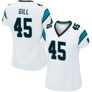 Carolina Panthers Women's Cam Gill Game Jersey - White