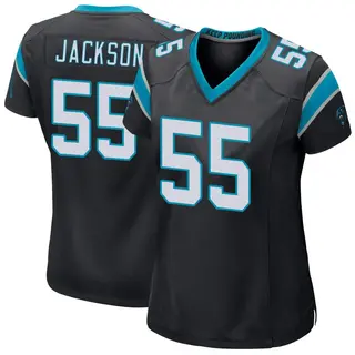Carolina Panthers Women's Cam Jackson Game Team Color Jersey - Black