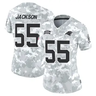 Carolina Panthers Women's Cam Jackson Limited 2024 Salute to Service Jersey - Arctic Camo