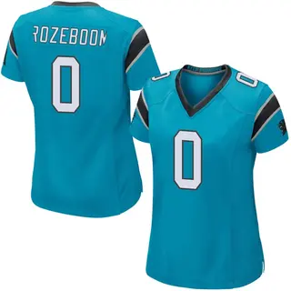 Carolina Panthers Women's Christian Rozeboom Game Alternate Jersey - Blue