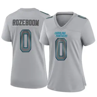 Carolina Panthers Women's Christian Rozeboom Game Atmosphere Fashion Jersey - Gray