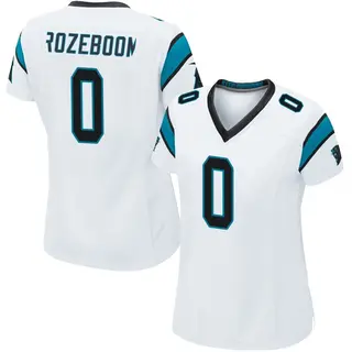 Carolina Panthers Women's Christian Rozeboom Game Jersey - White