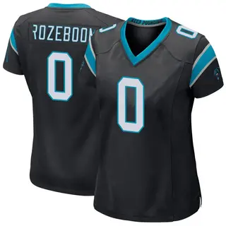Carolina Panthers Women's Christian Rozeboom Game Team Color Jersey - Black