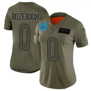 Carolina Panthers Women's Christian Rozeboom Limited 2019 Salute to Service Jersey - Camo