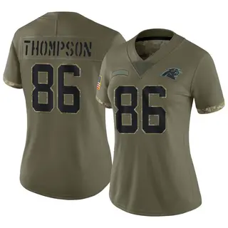 Carolina Panthers Women's Colin Thompson Limited 2022 Salute To Service Jersey - Olive